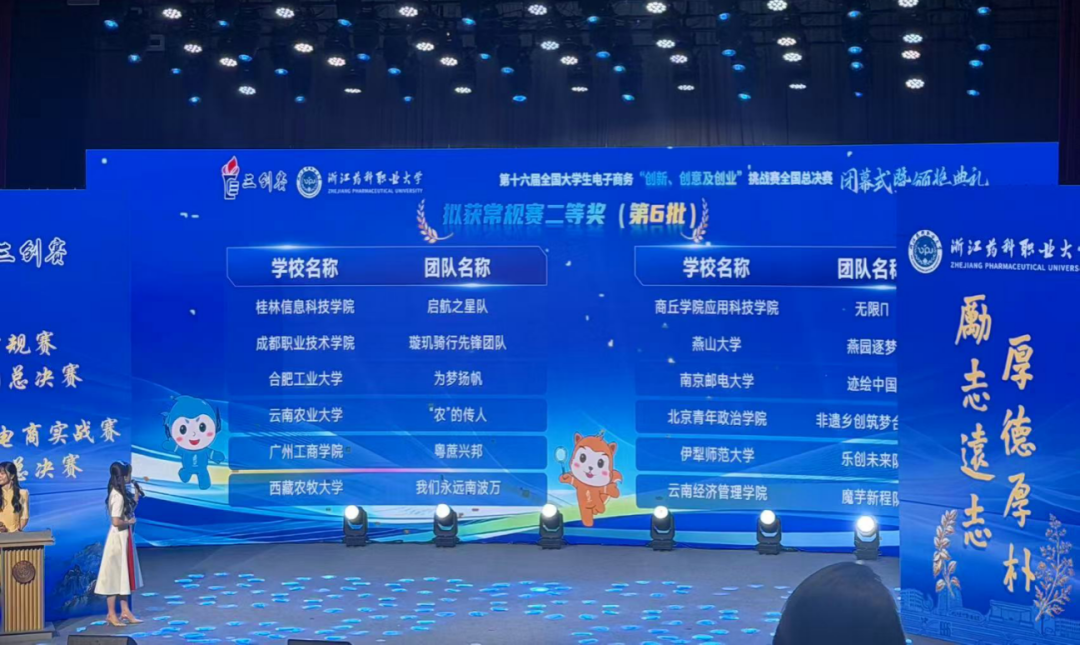 喜报 | 双双斩获国赛二等奖！财经商贸学院两项目闪耀第十六届“三创赛”全国总决赛 第 1 张